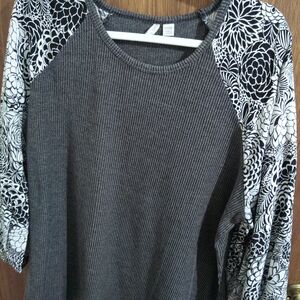 Cato Charcoal Knit Top